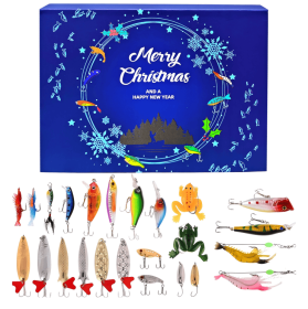 Christmas Countdown Fishing Calendar - 24 Day Fishing Set For Adult Men And Teen Boys - 2025 Christmas Surprise (Option: Fishing set)